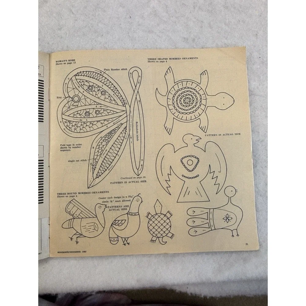 Vintage Needlecraft For Today Patterns Nov/Dec 1982 Christmas Treasury Issue‎